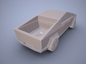 tesla cybertruck 3D 모델