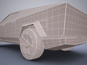 tesla cybertruck 3D 모델
