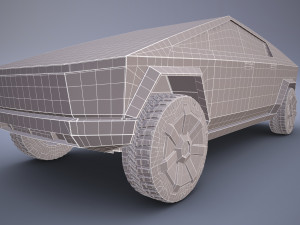 tesla cybertruck 3D 모델