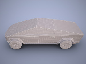 tesla cybertruck 3D 모델