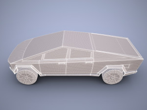 tesla cybertruck 3D 모델