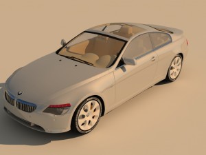 bmw series 2 silver 3D-Modell