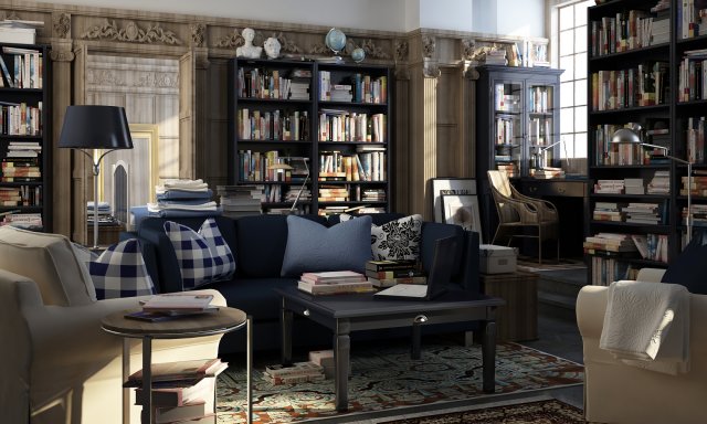 study room 1 3D-Modell .c4d .max .obj .3ds .fbx .stl .blend 