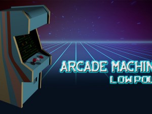arcade machine low poly Modelo 3D