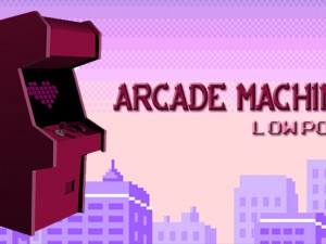 arcade machine low poly Modello 3D