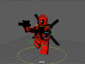 lego deadpool ready to animate Modello 3D