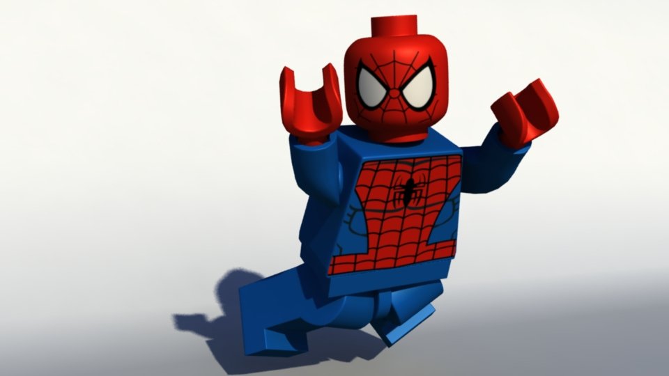 lego spiderman rig 3D Model in Cartoon 3DExport
