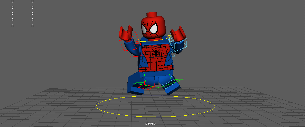 lego spiderman rig 3D Model in Cartoon 3DExport