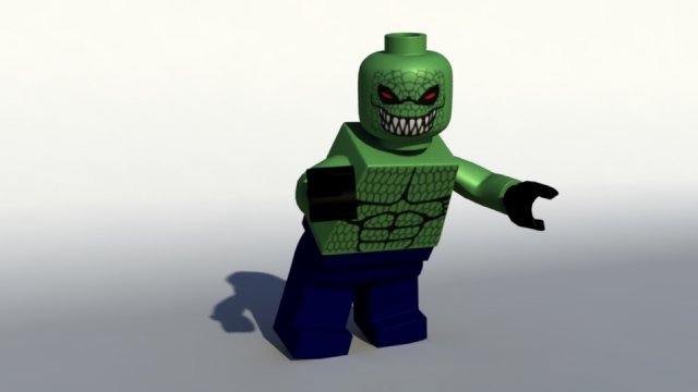 killercrock and bane lego batmanrig Modello 3D .c4d .max .obj .3ds .fbx .stl .blend
