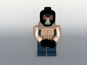 killercrock and bane lego batmanrig Modello 3D