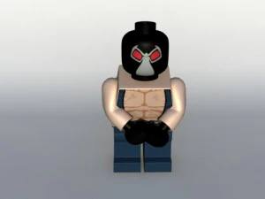 killercrock and bane lego batmanrig 3D Model