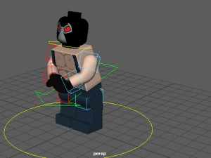 killercrock and bane lego batmanrig 3D Model