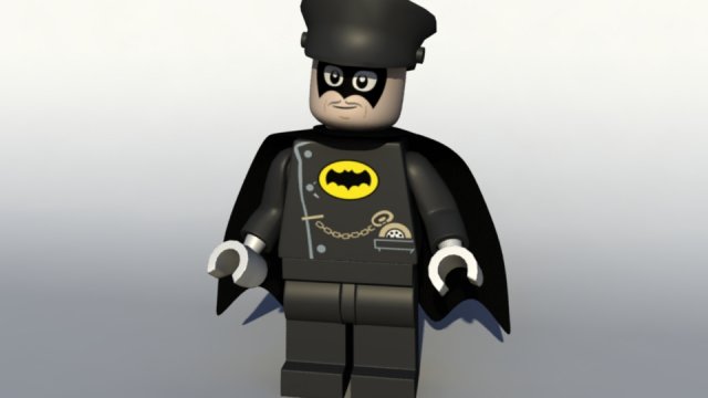 lego alfred rig facerig 3D Model .c4d .max .obj .3ds .fbx .stl .blend 