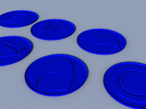 coasters dc superhero ready to print 3D Print Model
