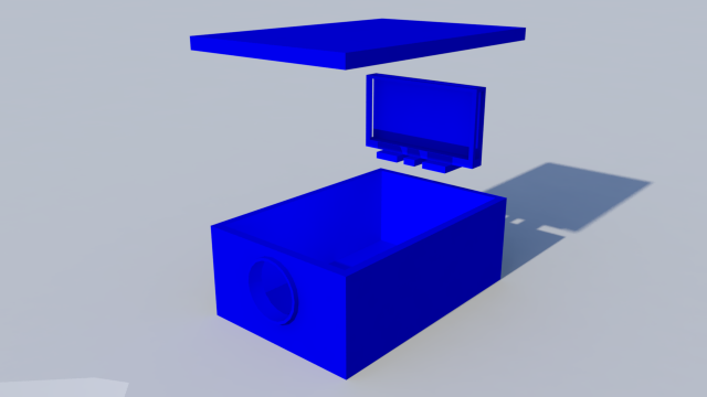 phone proyector ready to print 3Dプリントモデル .c4d .max .obj .3ds .fbx .stl .blend 