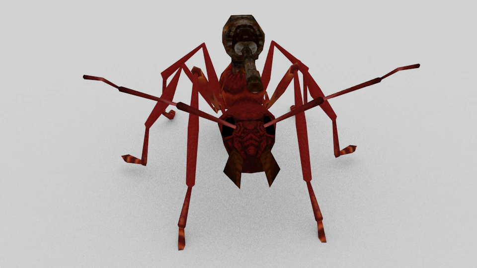 ant with 3D Model .c4d .max .obj .3ds .fbx .stl .blend