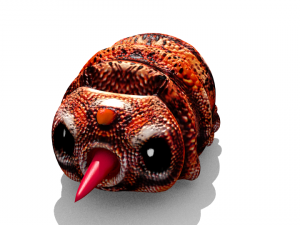 martian larva 3Dモデル