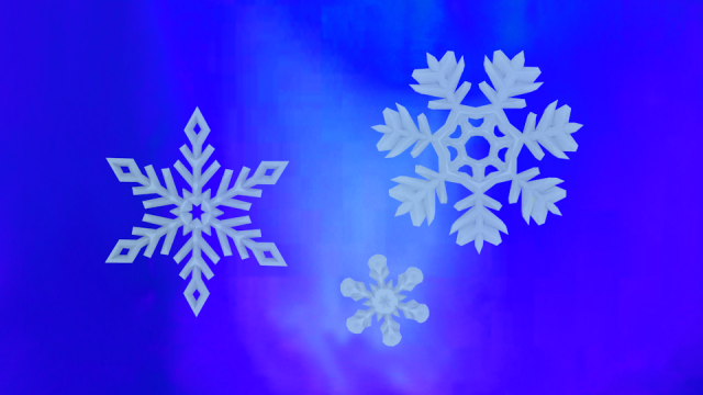 snowflake 3D Model .c4d .max .obj .3ds .fbx .stl .blend 