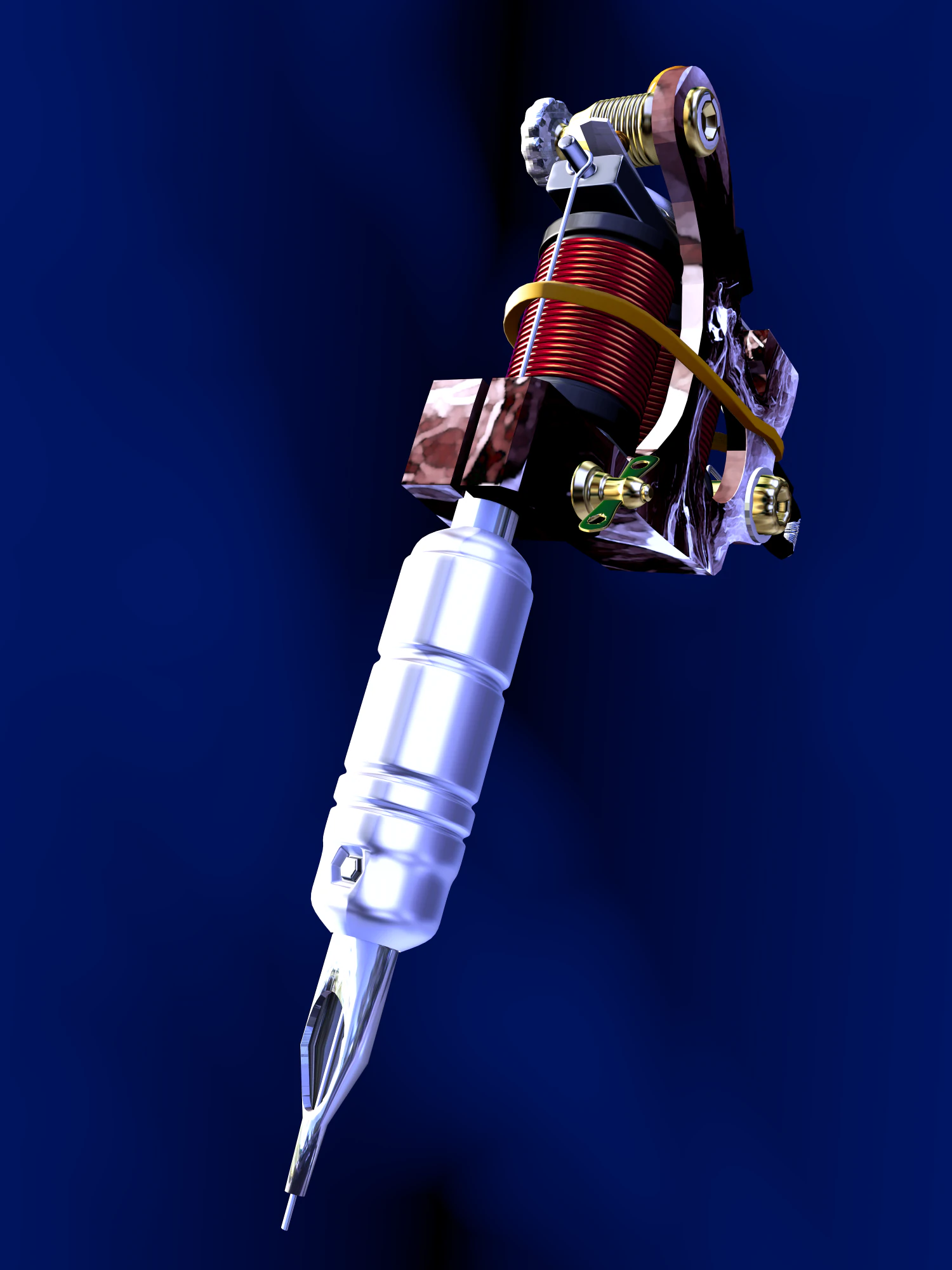 tattoo machine 3D Model .c4d .max .obj .3ds .fbx .stl .blend