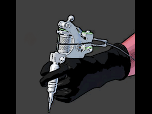 tattoo machine Modello 3D
