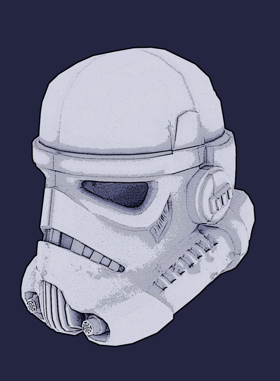 helmet stormtrooper 3D Print Model .c4d .max .obj .3ds .fbx .stl .blend 