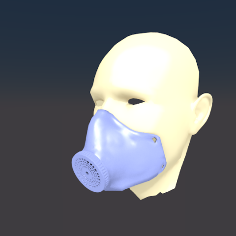 coronavirus mascara 3D Принт Модель .c4d .max .obj .3ds .fbx .stl .blend 