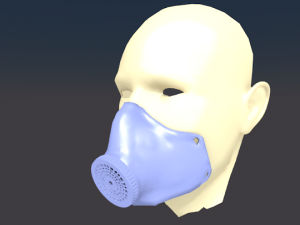 coronavirus mascara Modelo de impresión 3D