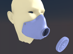 coronavirus mascara 3D Принт Модель