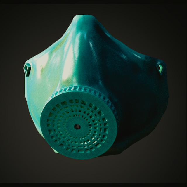 mask with filter caser coronavirus 3D प्रिंट मॉडल .c4d .max .obj .3ds .fbx .stl .blend