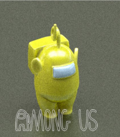 among us teletubbies laa-laa Modelo de Impressão 3D .c4d .max .obj .3ds .fbx .stl .blend 
