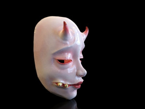 mask japan japanese horror style mascara 3D Print Model