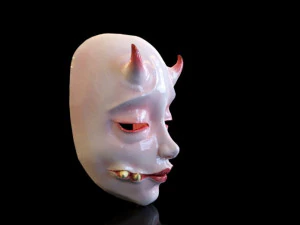 mask japan japanese horror style mascara 3D Print Model