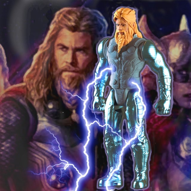ARTICULATED THOR FROM THE MOVIE THOR LOVE AND THUNDER Model do druku 3D .c4d .max .obj .3ds .fbx .stl .blend 