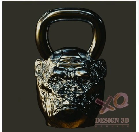 RUSSIAN GORILLA DUMBBELLS 3D Print Model .c4d .max .obj .3ds .fbx .stl .blend 