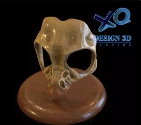 HALLOWEEN MASK WITH SKULL bird Model do druku 3D .c4d .max .obj .3ds .fbx .stl .blend 