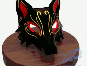 MASCHERA DI VOLPE Modello di stampa 3D