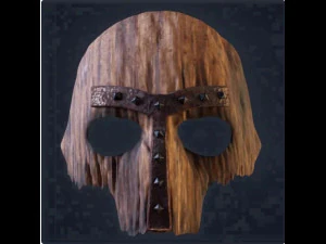 Máscara de madera de estilo antiguo Modelo de impresión 3D