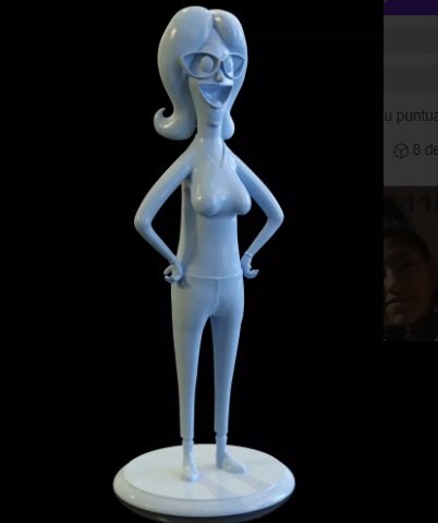 Linda Belcher 3D प्रिंट मॉडल .c4d .max .obj .3ds .fbx .stl .blend 