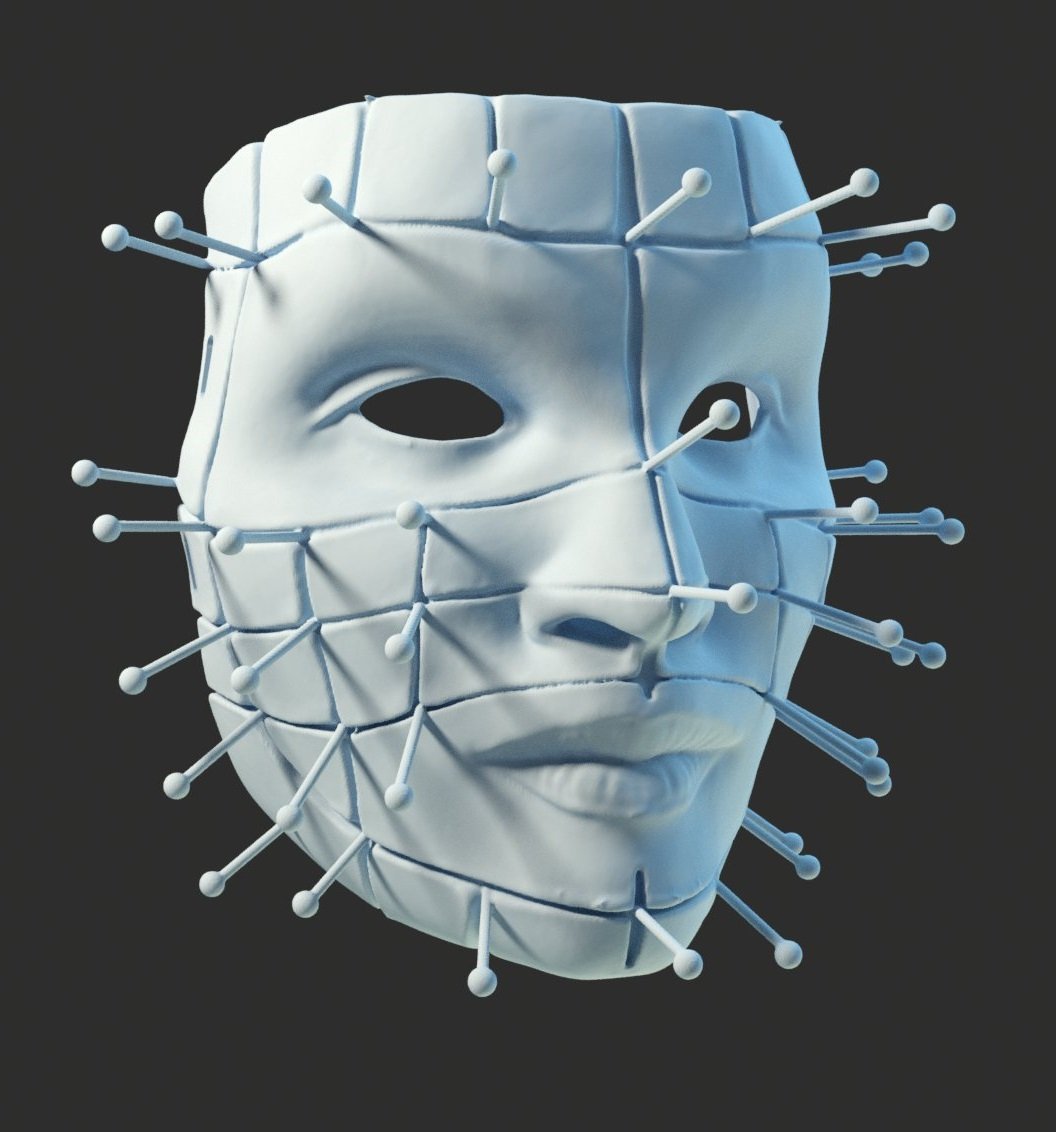 sukker Tablet Overvind Hellraiser pinhead 2022 mask 3D Print Model in Monsters & Creatures 3DExport