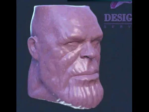 Thanos pot bunga Model Cetak 3D