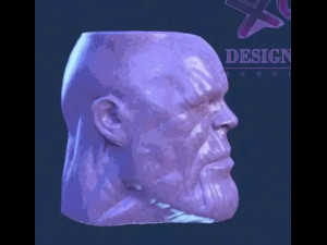 Flowerpot thanos Modelo de impresión 3D