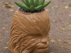 Chewbacca flower pot Modelo de impresión 3D