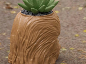 Chewbacca flower pot Modelo de impresión 3D