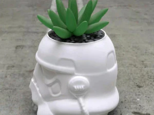 Star wars stormtrooper flower pot 3D Print Model