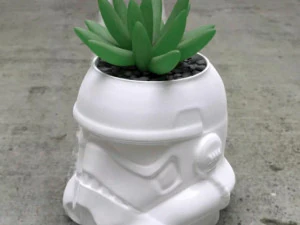 Star wars stormtrooper flower pot 3D Print Model