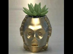 FLOWER POT C-3PO Citripio 3D Print Model