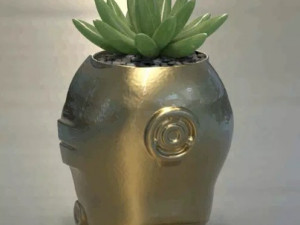FLOWER POT C-3PO Citripio Modelo de Impressão 3D