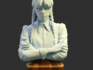 WEDNESDAY addams merlina 3D प्रिंट मॉडल