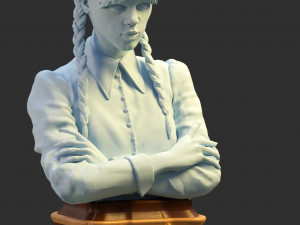 WEDNESDAY addams merlina 3D प्रिंट मॉडल