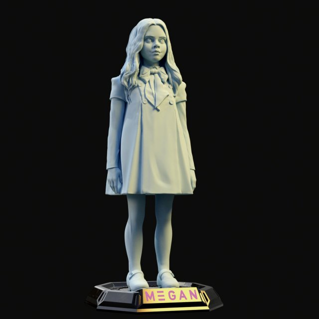 MEGAN M3GAN 3D-printmodel .c4d .max .obj .3ds .fbx .stl .blend 